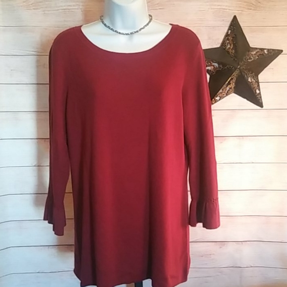 Talbots Burgandy Sweater - Picture 2 of 8